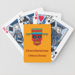 Customizable Gaucho Sugar Skull playing cards
