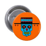 Customizable Gaucho Sugar Skulls Pin