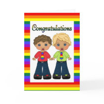 Customizable Gay Engagement or Wedding Card