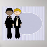 Customizable Gay Male Wedding Poster - Add Text