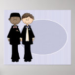 Customizable Gay Male Wedding Poster - Add Text