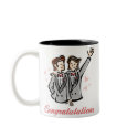 Customizable gay pride wedding mugs