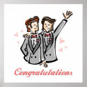 Customizable Gay Wedding Posters, Prints (men)