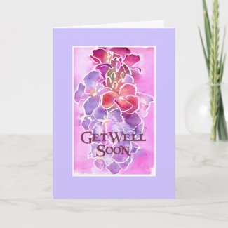 Customizable Get Well Card - Wallflowers