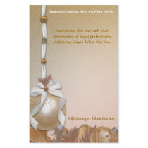 Customizable Gold Ornaments Stationery