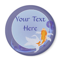 Customizable Goldfish Magnet 2 by Customizables Customizable Goldfish Magnet 2