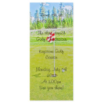 Customizable Golf day program Custom Rack Card