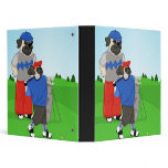 Customizable Golfing Pugs Binder
