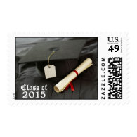 Customizable graduation class of postage stamps