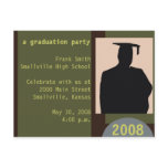 Customizable Graduation Party Postcard