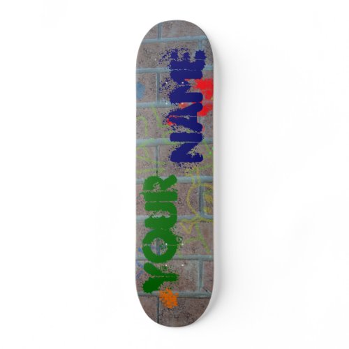 Customizable Graffiti skateboard