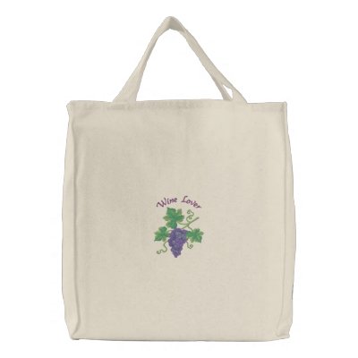 Customizable Grapes Tote Bag - Great Gift Idea - text shown is an ...