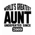 Customizable Greatest Aunt Ladies Baby Doll Fitted T-Shirt
