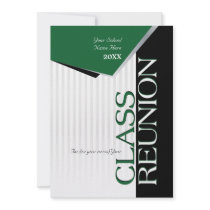 Customizable Green Class Reunion Invitation