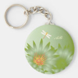 Customizable: Green daisies Keychains