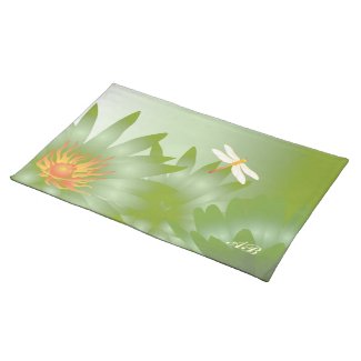 Customizable: Green daisies Placemats