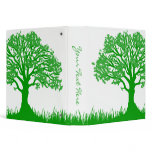 Customizable Green Tree Binder