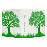 Customizable Green Tree Binder