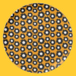 Customizable Groovy Daisies plates