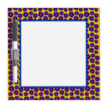 Customizable Groovy Daisies Dry-Erase Board