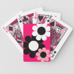 Customizable Groovy Flower Power Daisies playing cards