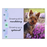 Customizable Growing Old Birthday Card