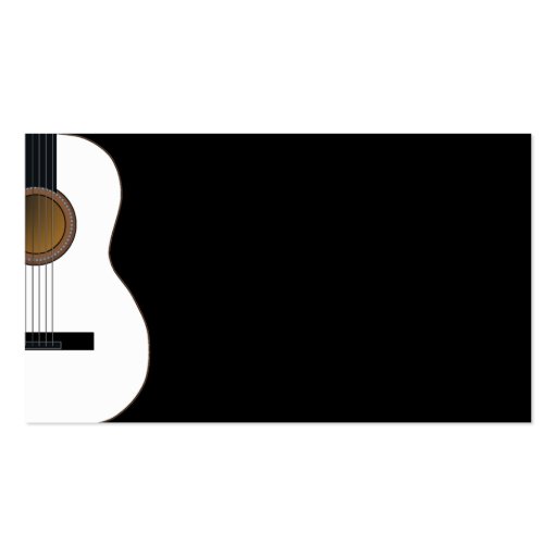 Customizable Guitar Music Business Card