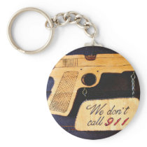 Customizable Gun Humor Key Chains
