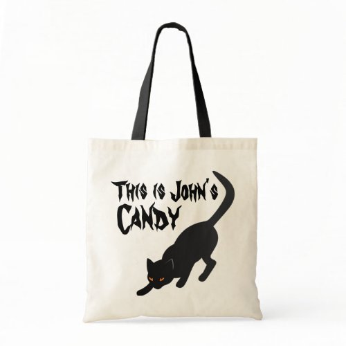 Customizable Halloween Cat Candy Bag bag