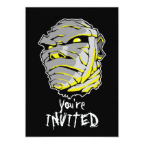halloween, scary, party, invite, mummy, horror, Convite com design gráfico personalizado