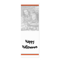 Customizable Halloween Photo Bookmark business cards by mydeascardshop Customizable Halloween Photo Bookmark business cards
