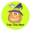 Customizable Halloween Pumpkin stickers