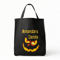 Customizable Halloween Trick or Treat Candy Bag