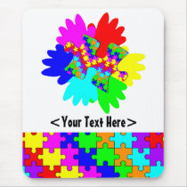 Customizable Hands And Puzzling Puzzle Piece mousepads