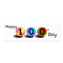Customizable "Happy 100th Day" Bookmarker business cards by malibuitalian Customizable "Happy 100th Day" Bookmarker business cards