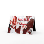 Customizable Have a Bloody Halloween Card Ginette