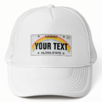 (Customizable) Hawaiian License Plate Mesh Hats