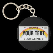 (Customizable) Hawaiian License Plate keychains
