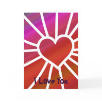 Customizable heart card