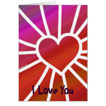 Customizable heart card cards