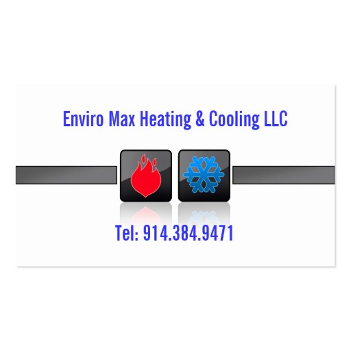 CUSTOMIZABLE Heating & Cooling BC Business Cards (back side)