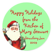 Customizable Holiday Canning Labels stickers