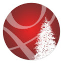 Fancy Holiday Tree Design Envelope Stickers