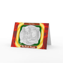 Customizable Holiday Frame with Fractal cards