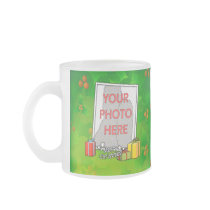 Customizable Holly &boxes Christmas photo gifts Mug