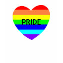 Customizable Horizontal Rainbow Heart Tees t-shirts