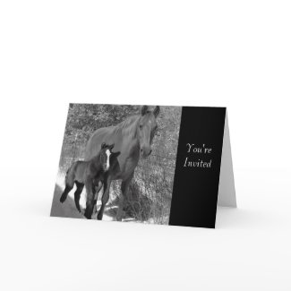 Customizable Horse Cards card