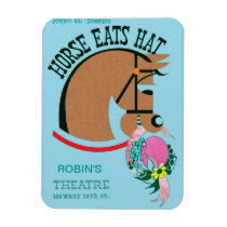 Customizable Horse Eats Hat Kids Magnet
