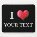Customizable I Heart Mousepad 0002