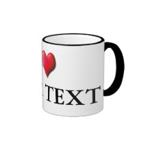 Customizable I Heart Mug 0001